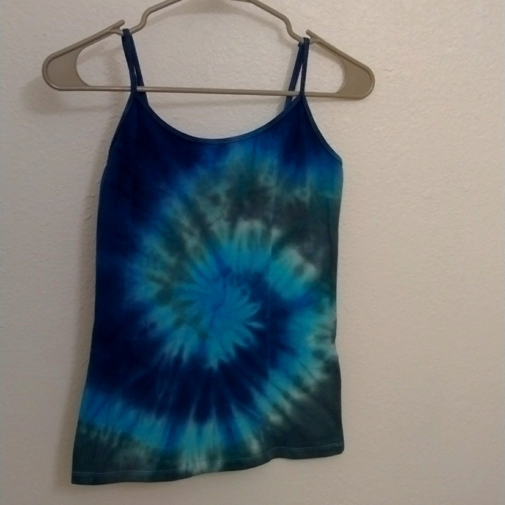 Tie dye spaghetti strap top